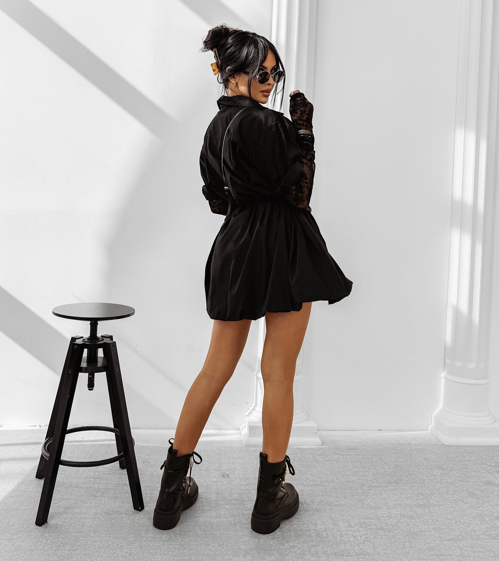 NIGHT CLAW elegant dress black