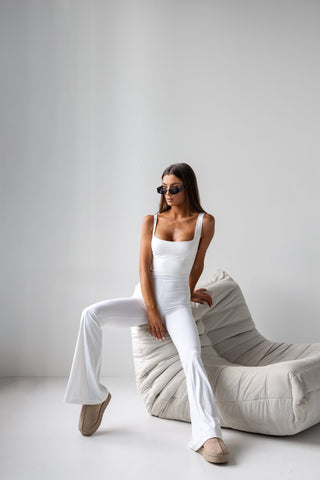 WHITE HORIZON JUMPSUIT