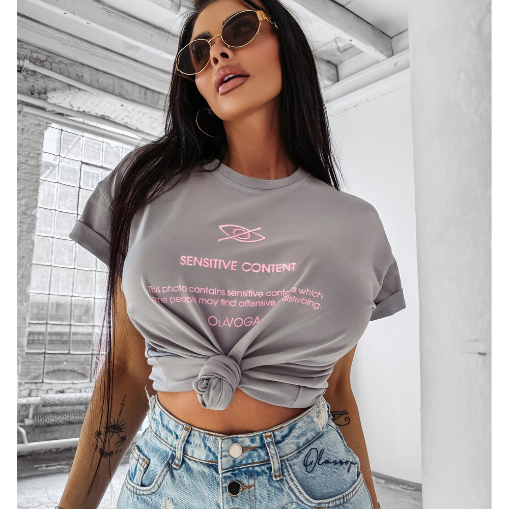 GLASS CLASSIC T-SHIRT GRAY