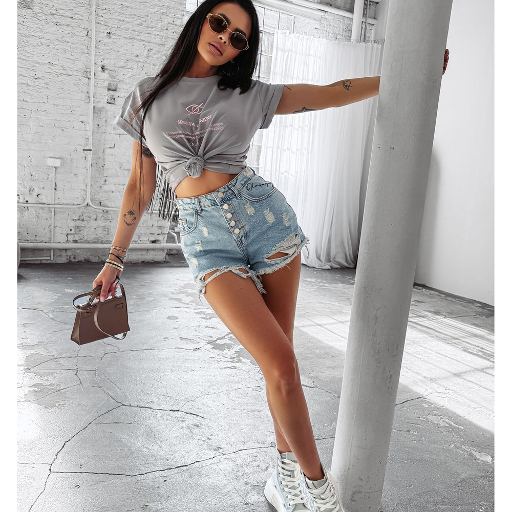 GLASS CLASSIC T-SHIRT GRAY
