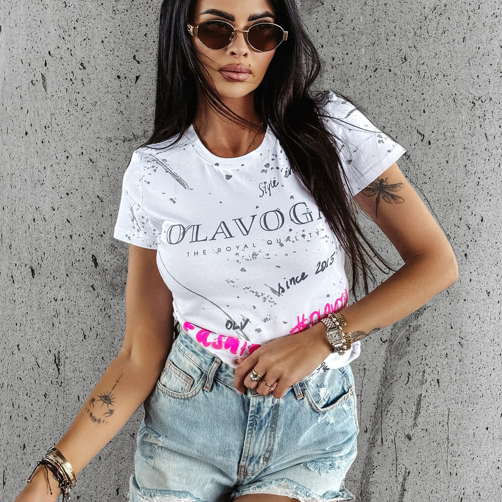 CIVIC T-SHIRT STRAIGHT FITTED WHITE