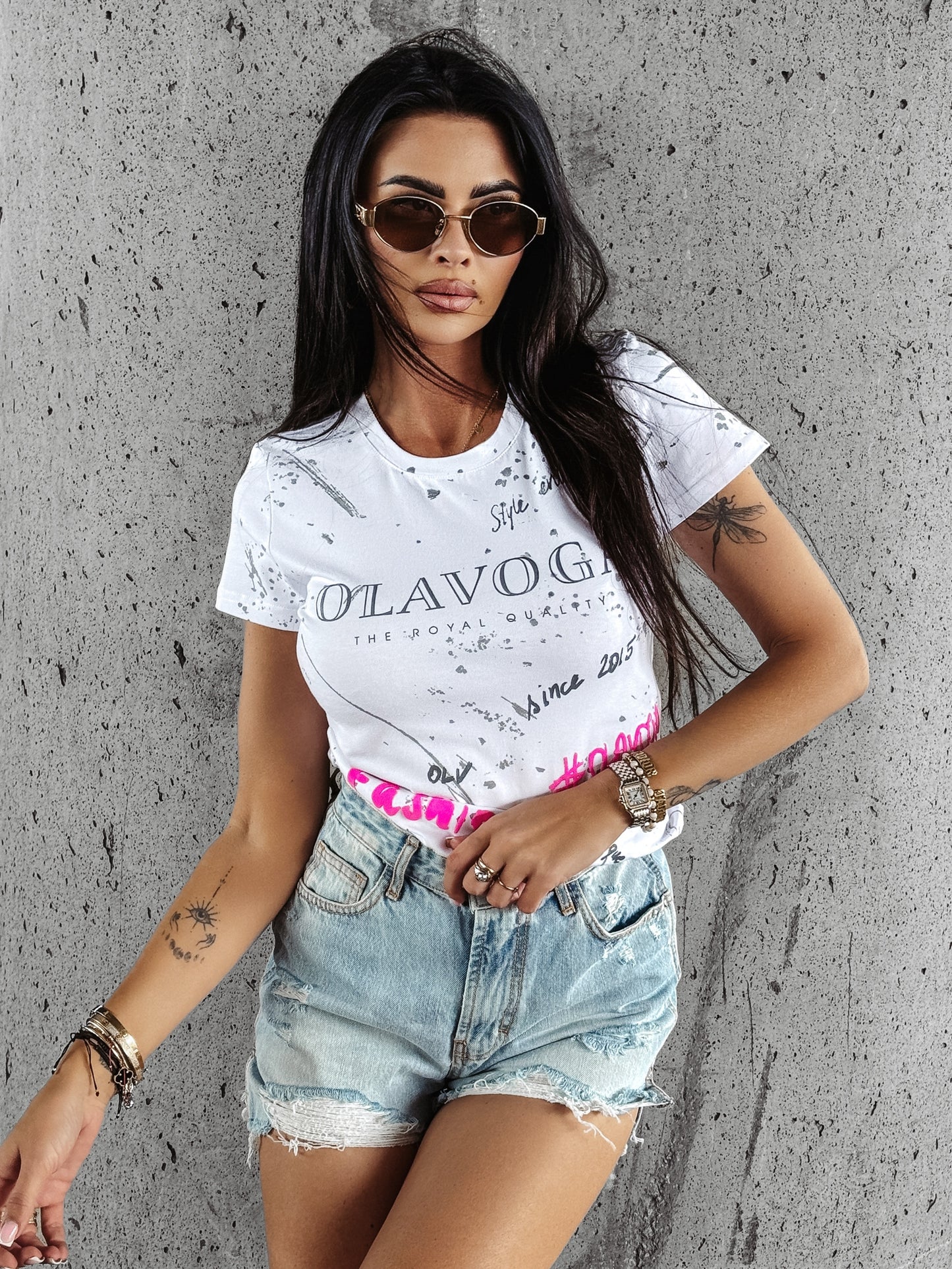 CIVIC T-SHIRT STRAIGHT FITTED WHITE